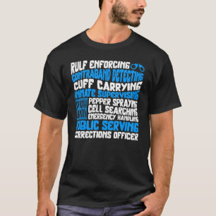 Correctional Officer Rulf Enforcing Hand Cuffs Ret T-Shirt