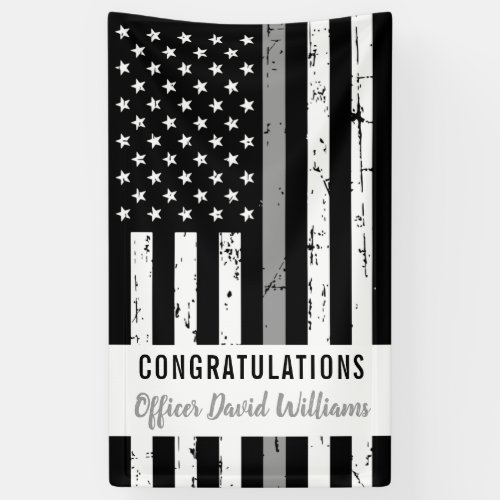 Correctional Officer Thin Gray Line Party Banner