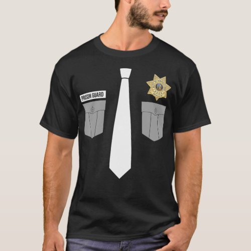 Correctional Officer Uniform Halloween Costume T_Shirt