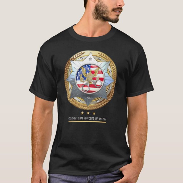 Correctional Officers of America T-Shirt Dark  (Front)