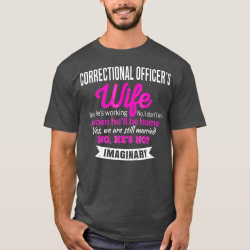 Correctional Officers Wife  Gift Funny T_Shirt