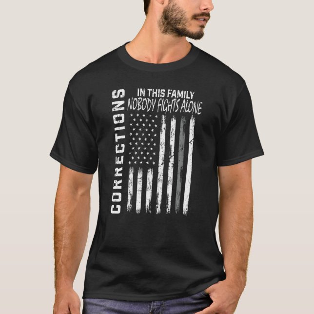 Corrections Correctional Officer  Thin Gray Line F T-Shirt (Front)