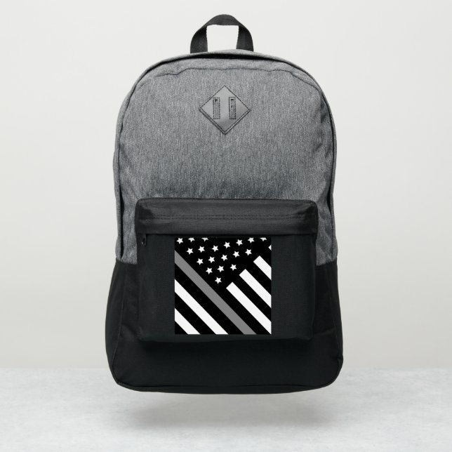 Corrections Flag Backpack Grey Black (Front)