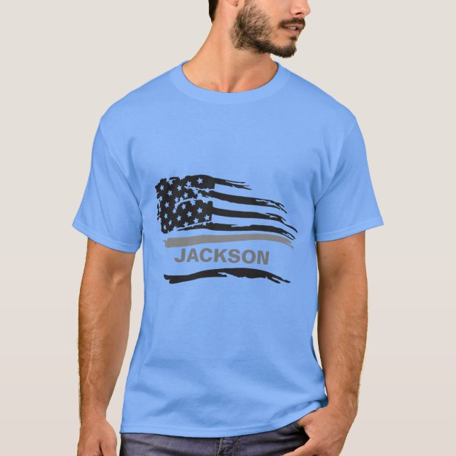 Corrections Grunge Flag T-Shirt (Front)