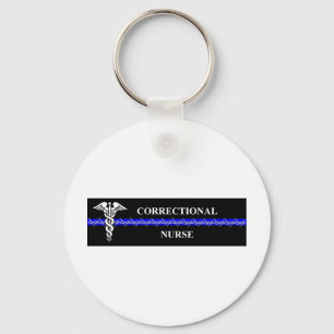 Corrections Nursing  rectangle Keychain