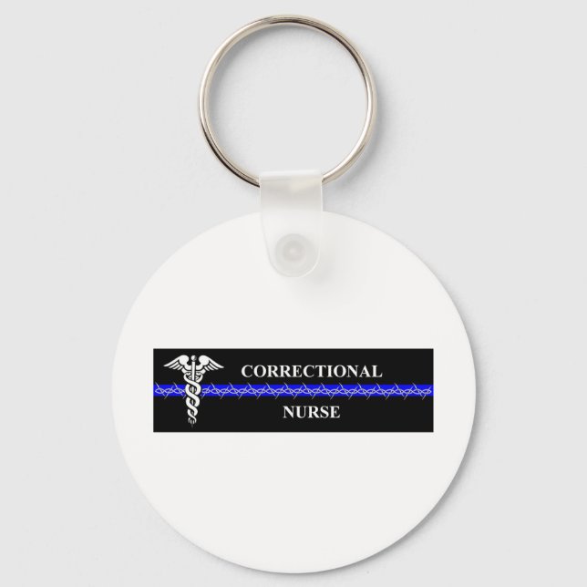 Corrections Nursing  rectangle Keychain (Front)