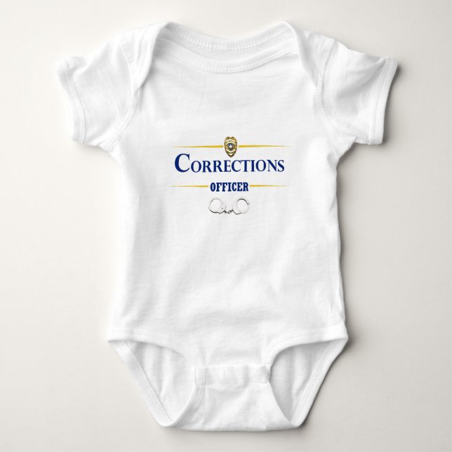 Corrections Officer 3 Baby Bodysuit (Front)