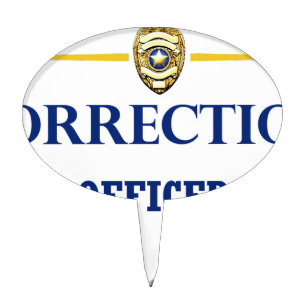 Corrections Officer 3 Cake Topper