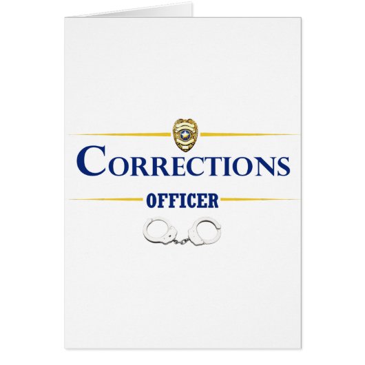 Corrections Officer 3 Cards (Front)