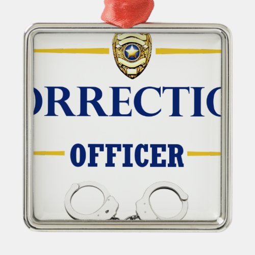 Corrections Officer 3 Metal Ornament