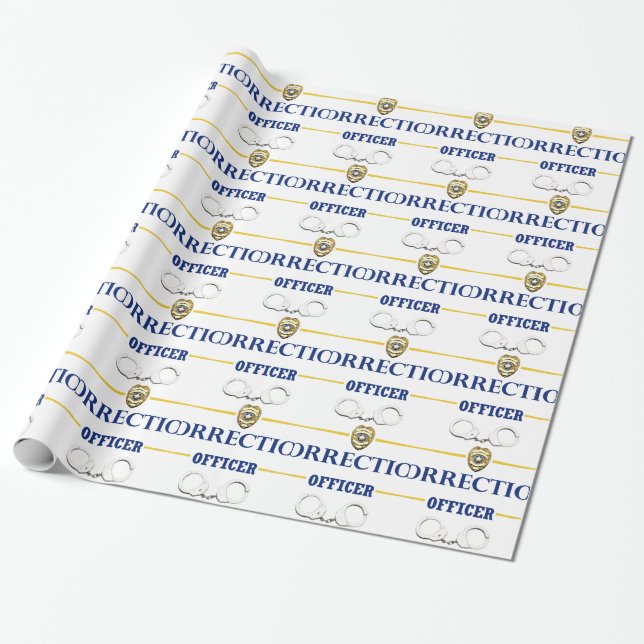 Corrections Officer 3 Wrapping Paper (Unrolled)