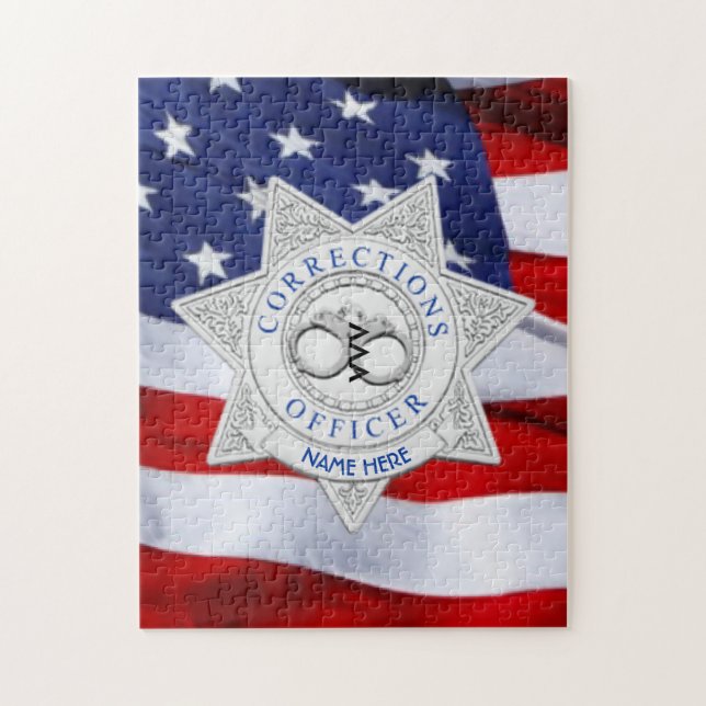 Corrections Officer Custom Jigsaw Puzzle (Vertical)