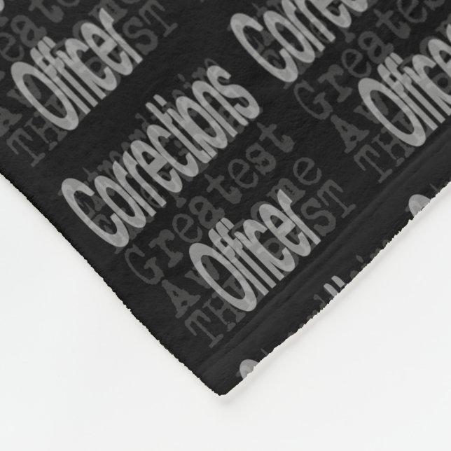 Corrections Officer Extraordinaire Fleece Blanket (Corner)