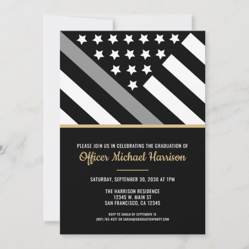 Corrections Officer Flag Graduation Party
