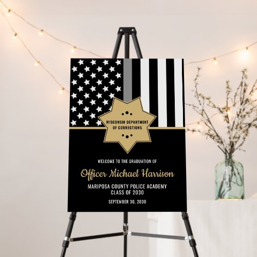 Corrections Officer Graduation Party Flag
