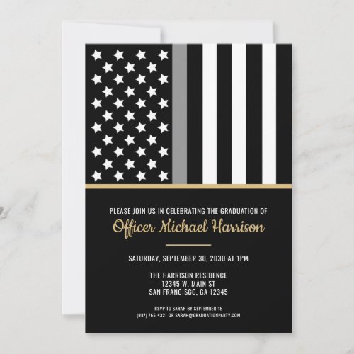 Corrections Officer Graduation Party Flag