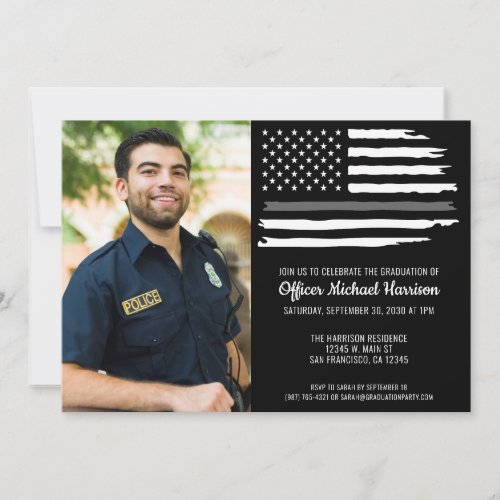 Corrections Officer Graduation Party Flag Photo