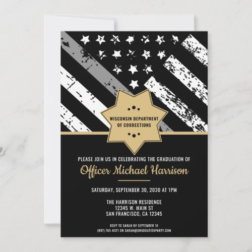 Corrections Officer Graduation Party Parole Guard