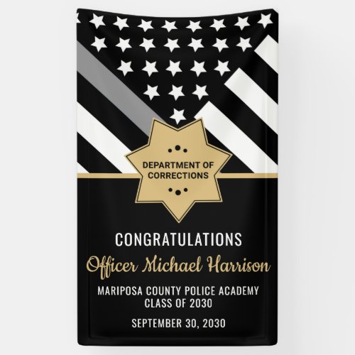 Corrections Officer Graduation Party Silver Line