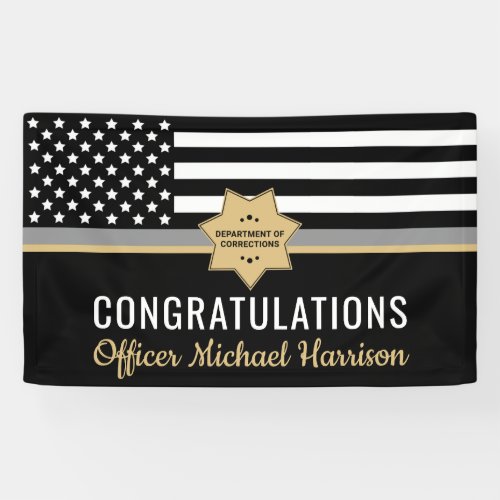Corrections Officer Graduation Party Silver Line