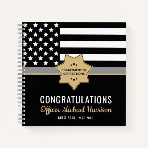 Corrections Officer Graduation Party Silver Line