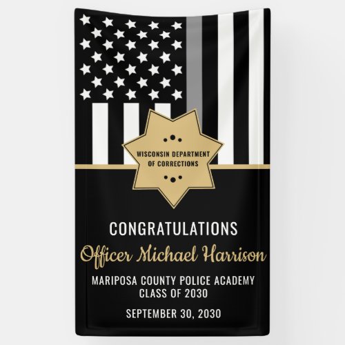 Corrections Officer Graduation Thin Silver Line