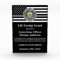 Corrections Officer Life Saving Department Logo