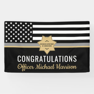 Corrections Officer Police Academy Graduation Banner