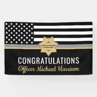 Corrections Officer Police Academy Graduation  Banner