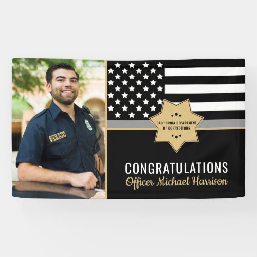 Corrections Officer Police Graduation Photo Banner