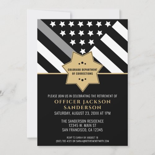Corrections Officer Retirement Party Silver Line