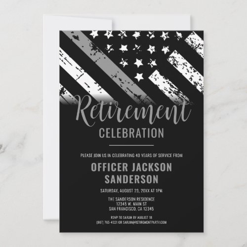 Corrections Officer Retirement Party Silver Line