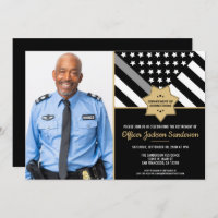 Corrections Officer Retirement Photo Silver Line