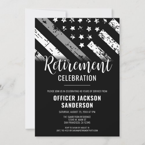 Corrections Officer Retirement Thin Silver Line