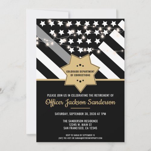 Corrections Officer Silver Line Retirement Party