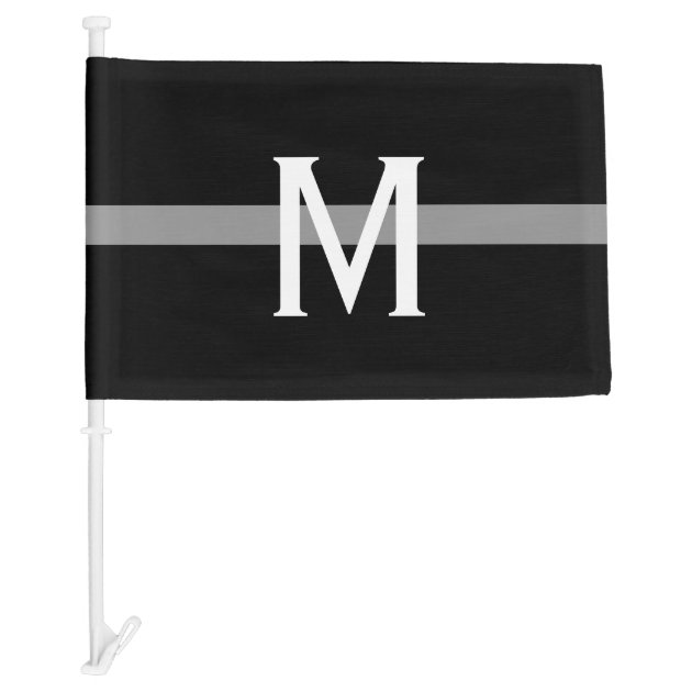 Thin Gray Line Flag 3x5ft – Support Corrections Officers Grey Line Polyester Flag