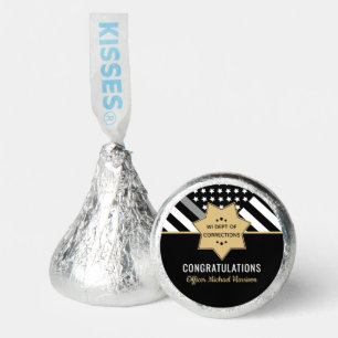 Corrections Officer Thin Silver Line Graduation Hershey®'s Kisses®