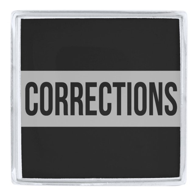 CORRECTIONS Thin Silver Line Recognition pin (Front)