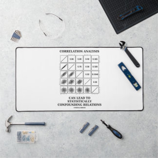 Correlation Analysis Can Lead To Stats Confounding Desk Mat