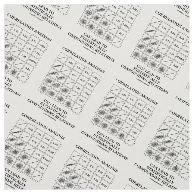 Correlation Analysis Can Lead To Stats Confounding Fabric (Swatch)