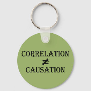 Correlation Does Not Equal Causation Keychain