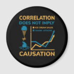 Correlation Does Not Equal Causation Magnet<br><div class="desc">Correlation Does Not Equal Causation</div>