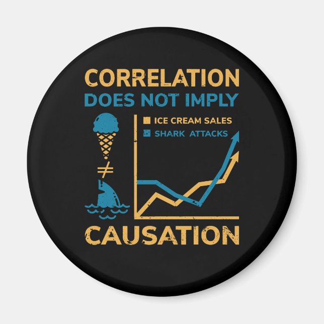Correlation Does Not Equal Causation Magnet (Front)