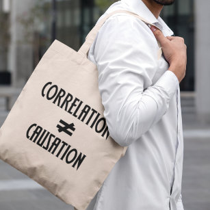Correlation Does Not Equal Causation Science Geek Tote Bag