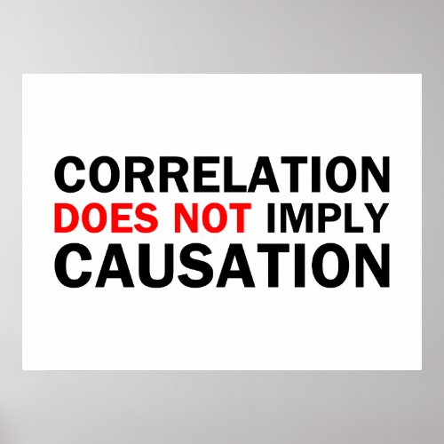 Correlation Does Not Imply Causation Poster