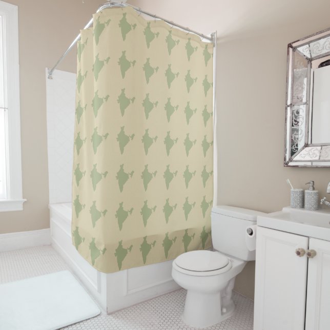 Corriander Spice Moods India Shower Curtain (In Situ)