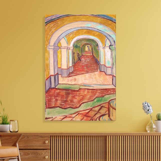 Corridor in the Asylum Canvas Print (Insitu(LivingRoom))