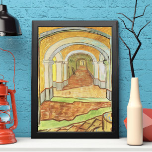Corridor of Saint Paul Asylum by Vincent van Gogh Poster