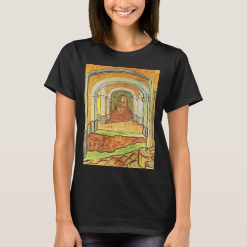 Corridor of Saint Paul Asylum by Vincent van Gogh T_Shirt