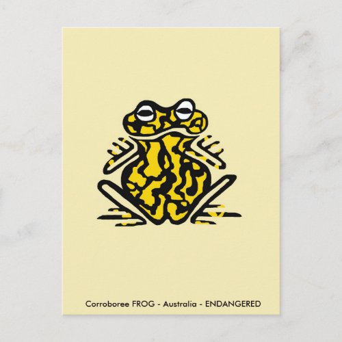 Corroboree FROG _ Aussie wildlife _Amphibian _ Postcard
